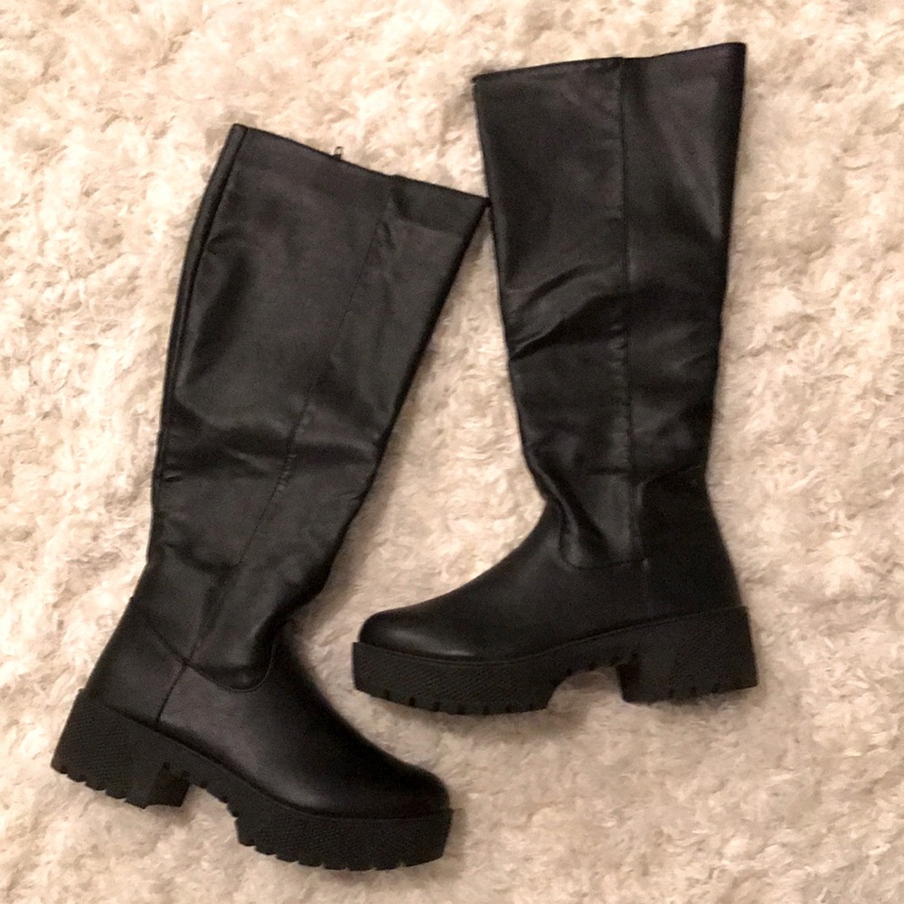 Knee High Leather Boots